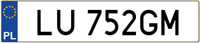 Trailer License Plate
